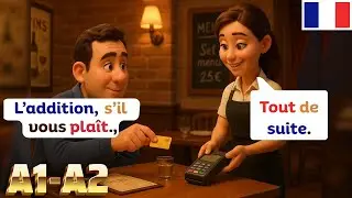Simple French Conversations: Ordering at a Caf&eacute; or Restaurant | A1&ndash;A2 Level Practice | Learn French