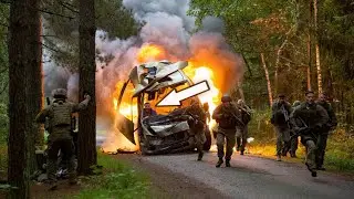 Terrorists Bomb Civilian Bus in Forest | Special Forces Strike Back | Military Action Thriller