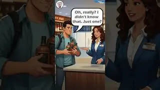 &ldquo;Duty-Free Alcohol Limit Explained ✈️🍾 | Real Airport #englishconversation &rdquo;