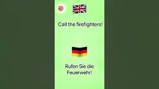 Call the firefighters#Rufen sie die feuerwehr in German Leran German language with me