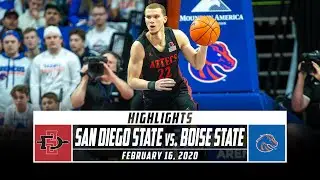 No. 4 San Diego State vs. Boise State  Basketball Highlights (2019-20) | Stadium