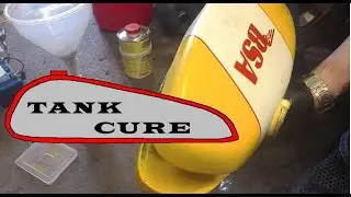 Использование «Tank Cure» для ремонта бензобака BSA