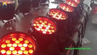 zoom outdoor LED Par light 24x18W RGBAW+UV 6in1 color