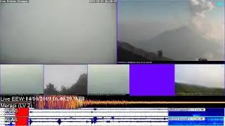 Eruption Volcano Merapi at 16:33 WIB 14/10