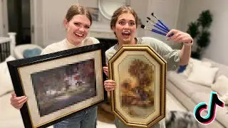 Trying The VIRAL TikTok Ghost Painting Trend