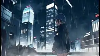 Rain in a Futuristic City, Perfect for Naps, Work ambiance, or Studying!