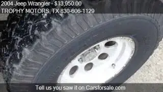 2004 Jeep Wrangler X 4WD 2dr SUV for sale in NEW BRAUNFELS,