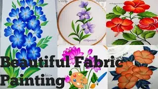 Beautiful👗 Fabric Painting 🖌️ On Clothes👗 Fabric 👗 Painting 🖌️ Tutorial 🖌️🖌️🎨
