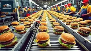 How McDonald's Hamburgers Are Made in a Factory | Hamburgers Factory Process I Next Level Factory