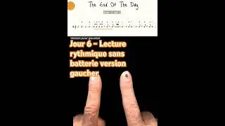 Jour 6 &ndash; Lecture rythmique sans batterie (version gaucher) 🎵