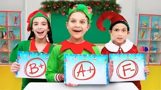 سانتا يعلم الأطفال في مدرسة Elf
