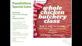 Chef Kristina G and Kimberly promo Poultry Butchery 101 Nov 11, 16