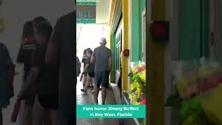 Jimmy Buffett honored by fans at Margaritaville in Key West, Florida
