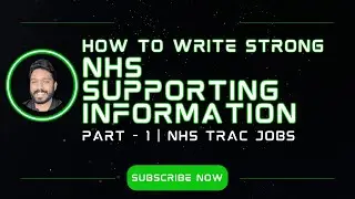 How to Write Stong Supporting Information for NHS Jobs | #nhs #nhsjobs #uk #jobinterviewtips #job