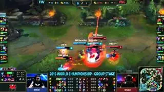 World Championship - Flash Wolves vs paiN Gaming - Group Phase (2015) FW vs PG - LoL Worlds