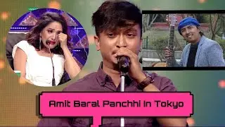 Amit Baral Nepal Idol Top 5, First world tour Japan Tokyo Live performance panchhi