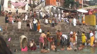 Bathing in the Ganges - Varanasi, India