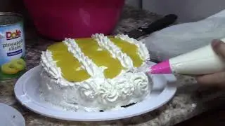 Pineapple vanilla cake recipe by Rabia Kitchen