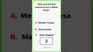 Who was the first woman to win a Nobel Prize? #shorts #short #youtubeshorts