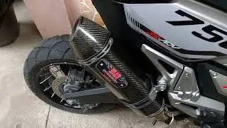 YOSHIMURA exhaust pipe XADV 750 sound check