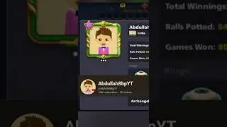 I met @Abdullah YT 999 in 8bp #8ballpool #level999