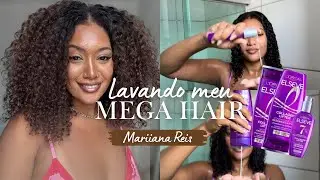 Passo a Passo: Lavando Mega Hair Cacheado  - Cabelo Humano com Elseve Collagen Lifter