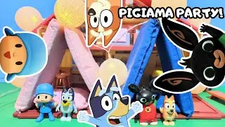 POCOYO BING BLUEY e BINGO fanno un PIGIAMA PARTY!