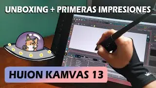 Unboxing HUION KAMVAS 13 + Primeras Impresiones