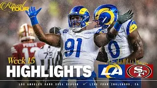 Highlights: Rams Top Plays vs. 49ers | Kobie Turner's 2 Sack-Game, Darious Williams' INT & More