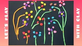 Kids creative time with clay
