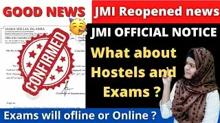 JAMIA MILLIA ISLAMIA Reopening News || Finally JMI will reopen || Good news 🎉 || StudyBuddy