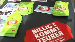 Infostand: DGB fordert neue Vergabepraxis - ELSTERWELLE