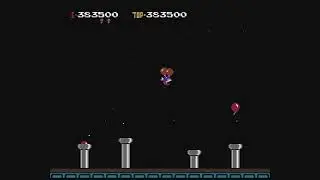 Balloon Fight WORLD RECORD HIGH SCORE 1,338,200 Points (NES Classic Edition, With Commentary)
