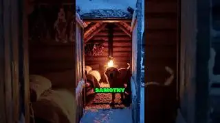Podczas śnieżycy znalazł drewnianą chatkę, a w środku był pies 🐶❄️🏠