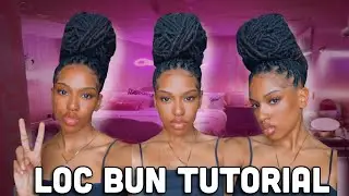 Easy Quick Loc Bun Tutorial
