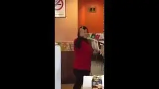 KFC Employee Shows Middle Finger To Customers