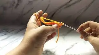 #day 12 of me learning crochet 🧶 (double crochet decrease)