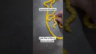 Serpente flessibile stampato in 3D&hellip; @Snapmaker #3d #stampa3d #snake #toys #wow #shorts