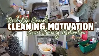 Satisfying Real Life Cleaning Sounds | Clean With Me  | Relaxing Motivation