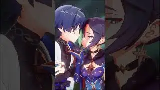 have some scaramona #scaramouche #wanderer #mona #scaramona #wandermona #genshin #genshinimpact #mmd