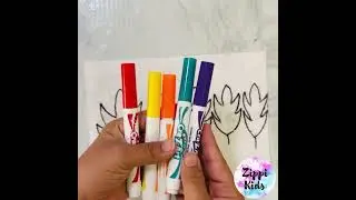 Fall leaves magic name practice activity stem activity
