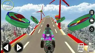 RoofTop Mountain ATV Bike Taxi Racing Game || Atv Bike Games with #AfLinks 2020