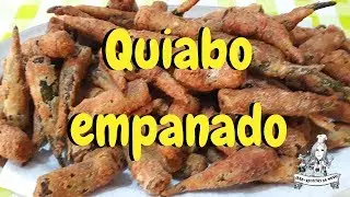 👩‍🍳 Quiabo empanado crocante por fora e cremoso por dentro 💥