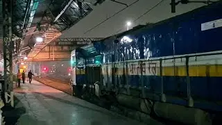 Energetic Departure by PUNE WDP4D with 11009 Sinhagad express from Chinchwad.