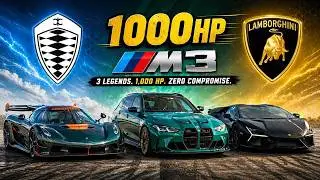Koenigsegg Jesko vs Revuelto vs 1000hp BMW M3 &ndash; INSANE Drag Race