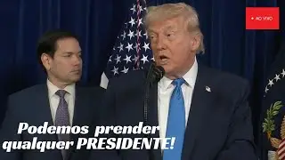 (AO VIVO)  - NOVO PRONUNCIAMENTO DONALD TRUMP DUBLADO E COMPLETO - NICOLAS MADURO PRESO!