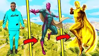 GTA 5: FRANKLIN Becomes VISION & Upgrades To GOD VISION! (AVENGERS ARMY)