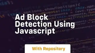 Ad block detection using javascript
