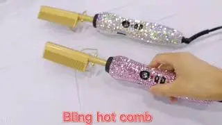 Magic hot comb professional bling hot salon tools china factory hot pressing comb