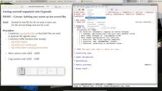 Orgmode E03S02: Splitting your system up to several files